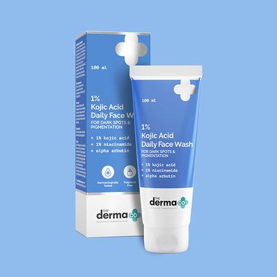 The Derma Co. 1% Kojic Acid Face Wash with Niacinamide & Alpha Arbutin for Dark Spots & Pigmentation 100 ml - Face Washes