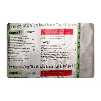 ESPRA L Capsule 10's - Ulcer/Reflux/Flatulence-Aaa
