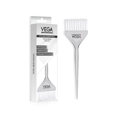 Vega Professional Tinting Brush for Balayage, All Over Color, Highlights and Root Touch Ups -Medium (VPHTB-02) 1's - Hair Brushes