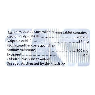 VALPOREST CR 300 Tablet 10's - Epilepsy/Convulsion-Ant