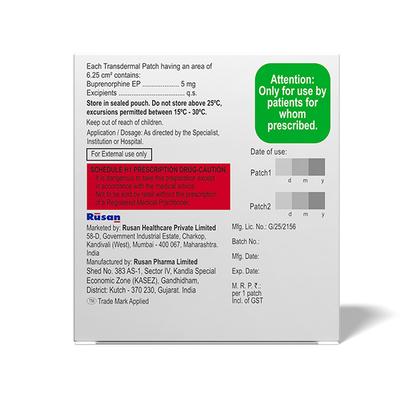 Rupatch 5MCG Patch 2'S - Pain relief-Ana