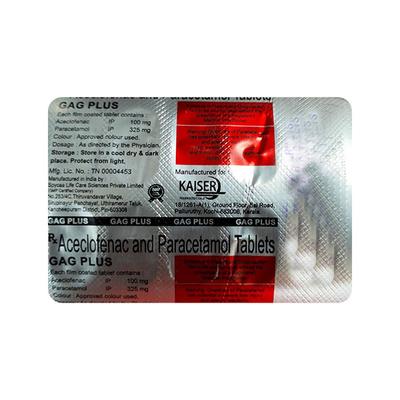 GAG PLUS Tablet 10's - Pain relief-Ano