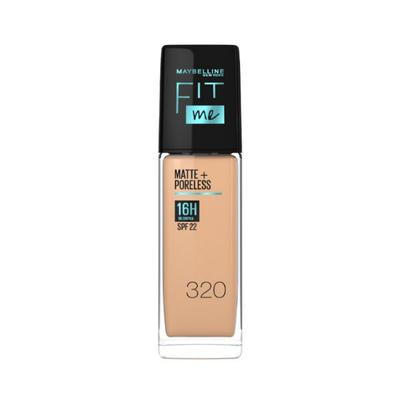 Maybelline New York Fit Me Matte+Poreless Liquid Foundation (With Pump) 320 Natural Tan 30 ml - Foundation