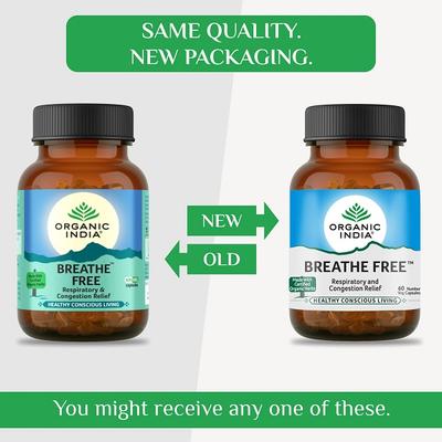 Organic India Breathe Free Veg Capsule 60's - Speciality Medicines