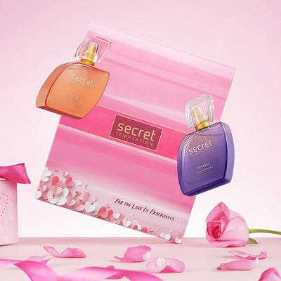 Secret Temptation Fragrance Gift Hamper with Romance, Adore Perfumefor Women (50ml each) 2's - Body Mist/Spray