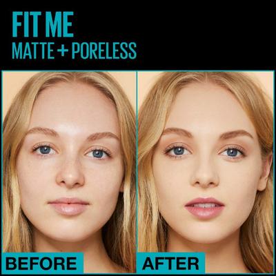 Maybelline New York Fit Me Matte+Poreless Liquid Foundation, 120 Classic Ivory 30 ml - Foundation