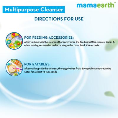 Mamaearth Plant Based Multipurpose Baby Cleanser 500 ml - Baby Skin Care