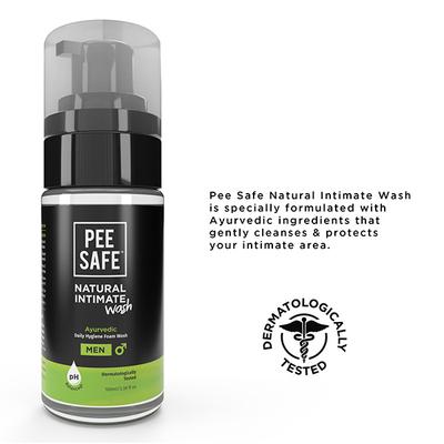 Pee Safe Natural Intimate Wash for Men with Ayurveda Extracts 100 ml - Intimate Care