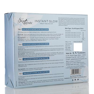 Skin Secrets Facial Kit - Instant Glow Fruit 62 gm - Facial Kits