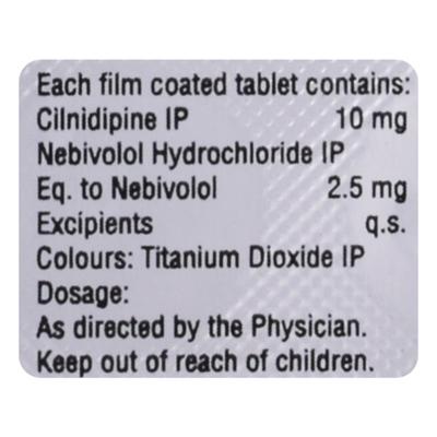 NEBISTAR LN 2.5 Tablet 10's - Hypertension-Bet