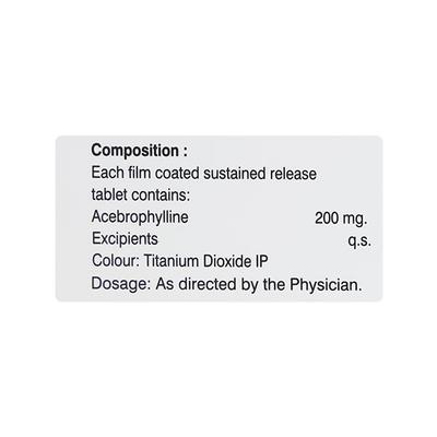AFASMA SR 200MG TABLET 10'S - Asthma/COPD-Ast