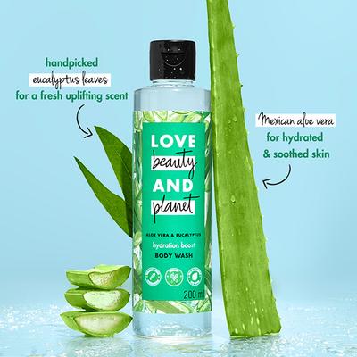Love Beauty and Planet Aloe Vera and Eucalyptus Body Wash 200 ml - Shower Gels & Body Wash
