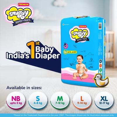 Snuggy Premium Baby Diaper Pants (L) 62's - Diapers & Wipes