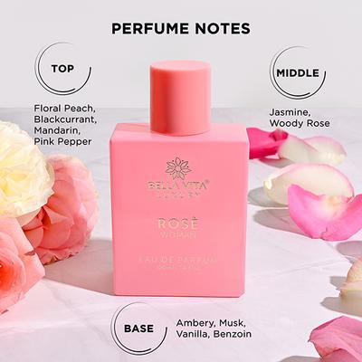 Bella Vita Organic Rose Woman Eau De Parfum for Women 100 ml - Women Perfumes (Edt/Edp)