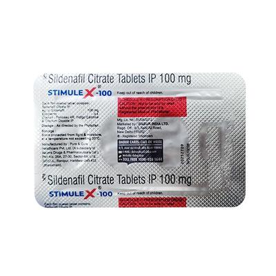 STIMULEX 100mg Tablet 4's - Impotence/Erectile Dysfunction (Ed)