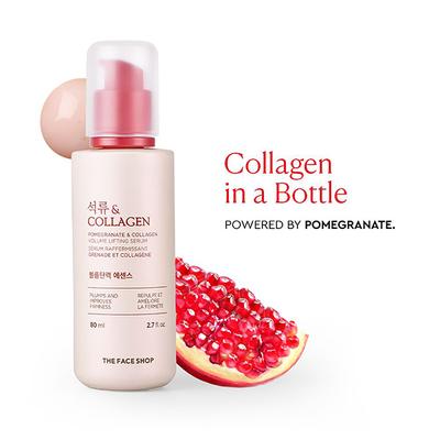 The Face Shop Pomegranate And Collagen Volume Lifting Serum 80 Ml - Face Serum