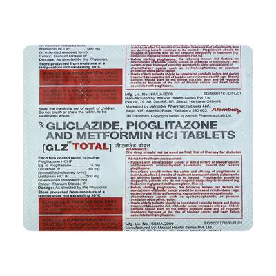 GLZ Total Tablet 10'S - Diabetes-Ant
