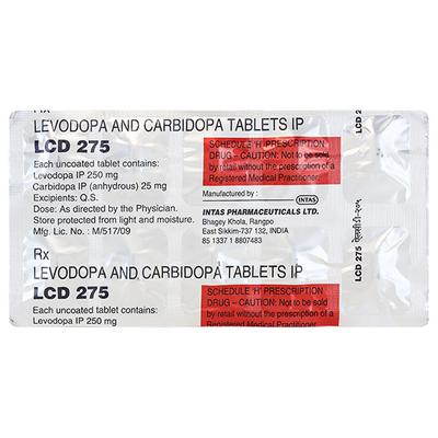 LCD 275mg Tablet 10's - Parkinsonism-Apd