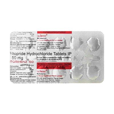 ITORIHENZ 50 Tablet 10's - Ulcer/Reflux/Flatulence-GIT