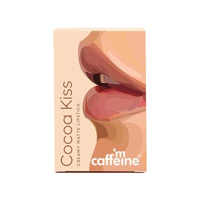 mCaffeine Cocoa Kiss Creamy Matte Nude Lipstick with Cocoa Butter - Rose Martini 4.2 gm - Lipsticks