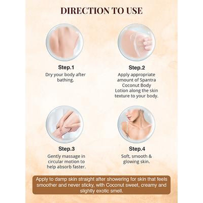 Spantra Coconut Body Lotion 300 ml - Lotions & Creams