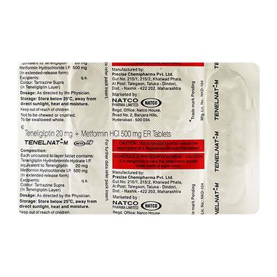 Tenelnat M Tablet 10'S - Diabetes-Ant