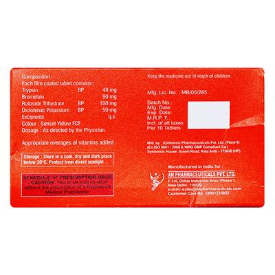 Ridezox Forte Tablet 10's - Pain relief-Ant