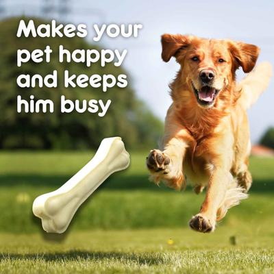 Purepet Pressed Chew Bones, Dog Treats, 4 inches - Pack of 4 Bones 160 gm - Petfood