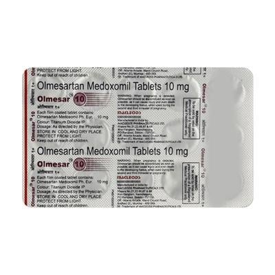 Olmesar 10mg Tablet 15'S - Hypertension-Ang