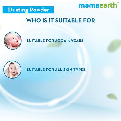 Mamaearth Baby Powder with Organic Oatmeal & Arrowroot 300gm - Baby Powder