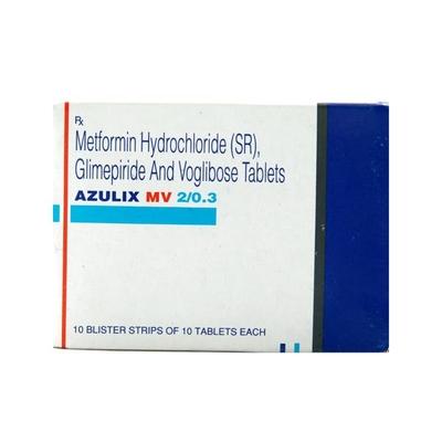 Azulix MV 2/0.3mg Tablet 10'S - Diabetes-Ant