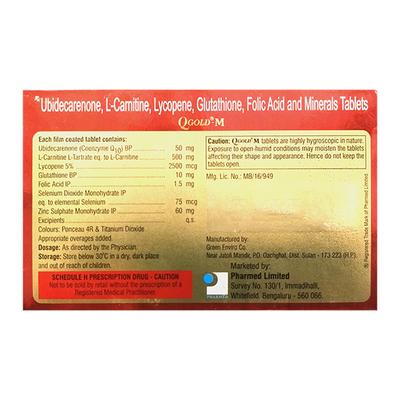 Q GOLD M Tablet 10's - Supplements-Vam