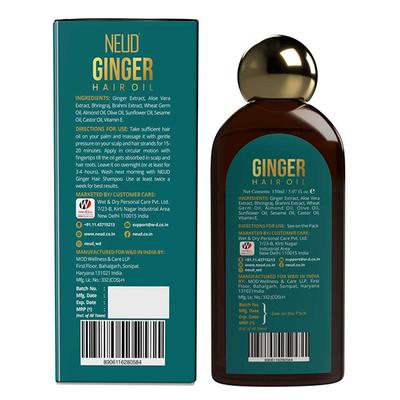 NEUD Premium Ginger Hair Oil for Men & Women 150 ml - Hair Lotions & Tonics