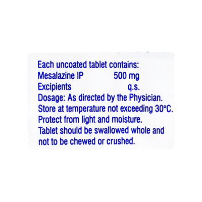 MESACOL CR 500mg Tablet 10's - Ulcer/Reflux/Flatulence-GIT
