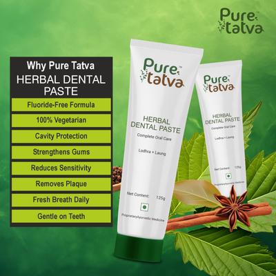 Pure Tatva Herbal Dental Paste 125 g - Toothpaste