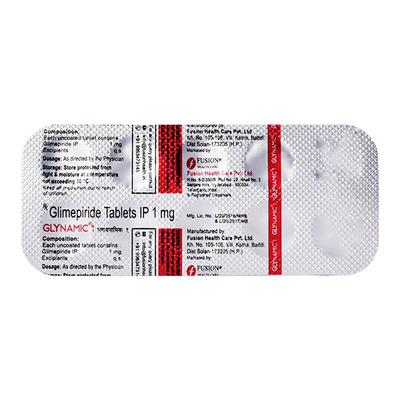 Glynamic 1Mg Tablet 10's - Diabetes-Ant