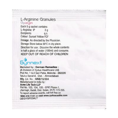 GYARGIN SUGAR FREE ORANGE LEMON FLAVOUR Granules 5gm - Supplements-Sup