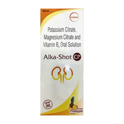 ALKA SHOT CP SUGAR FREE DELICIOUS PINEAPPLE FLAVOUR Oral Solution 450ml - Kidney Disease/Stones-Oth