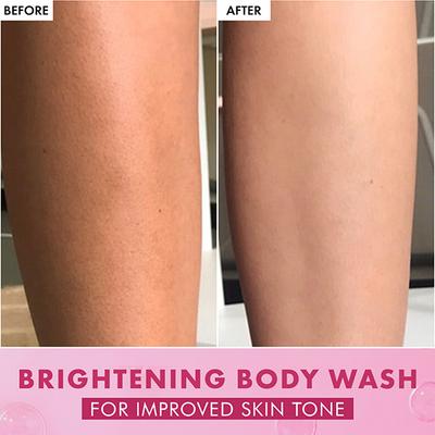 mCaffeine Brightening Raspberry Body Wash - Fruity Raspberry Aroma, Vitamin C Rich & 5% Glycerine 300 ml - Shower Gels & Body Wash