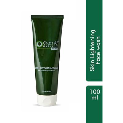 Organic Harvest Activ Skin Lightening Face Wash 100 gm - Face Wash & Cleansers