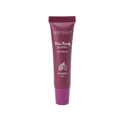 Swiss Beauty Kiss Kandy Lip Balm With Olive Oil, Shade - Mulberry 10 ml - Lip Balms