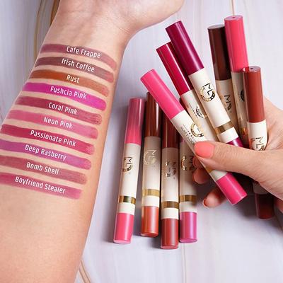 Matt Look Velvet Smooth Non - Transfer, Long Lasting & Water Proof Lipstick, Apricot 2 gm - Lipsticks