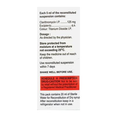 Cloff 125mg Mixed Fruit & Peppermint Flavour Dry Syrup 30ml - Bacterial Infections-Mac
