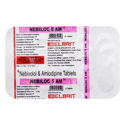 NEBILOC 5 AM Tablet 15's - Hypertension-Cal