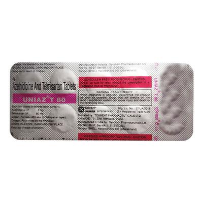 UNIAZ T 80 Tablet 10's - Hypertension-Cal