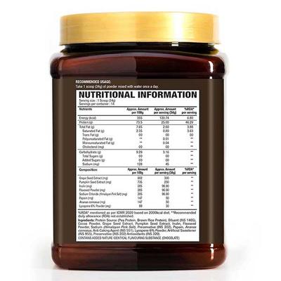WOW Life Science Plant Based Protein Powder - Chocolate 500 gm - Protein Drink