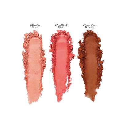 theBalm cosmetics theBalm Voyage- Tropics (Powder Trio with 2 Blushes & 1 Bronzer) 8.5 gm - Face Palettes