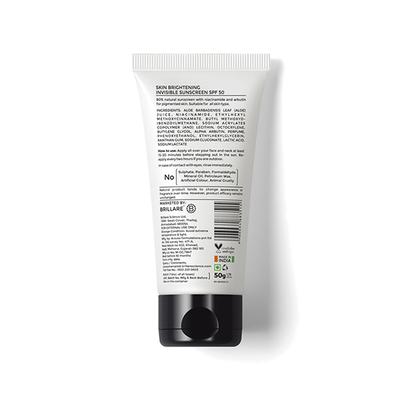 Brillare Skin Brightening Sunscreen SPF 50 with Niacinamide 50 gm - Face Sunscreen