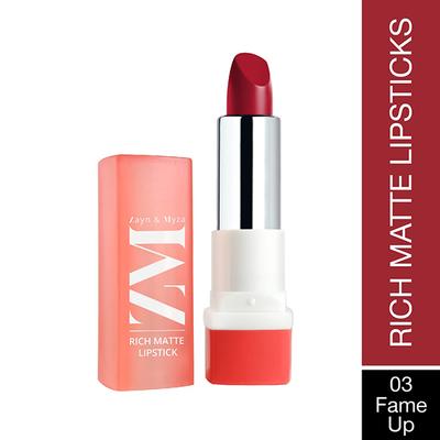 ZM Zayn & Myza Rich Matte Lipstick - Flame UP 4.2 gm - Lipsticks