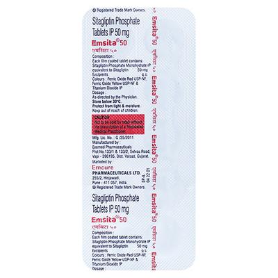 EMSITA 50 Tablet 10's - Diabetes-Ant